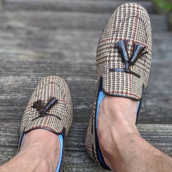 NWT KFG Tweed Tassel Loafers - Picture 7 of 15